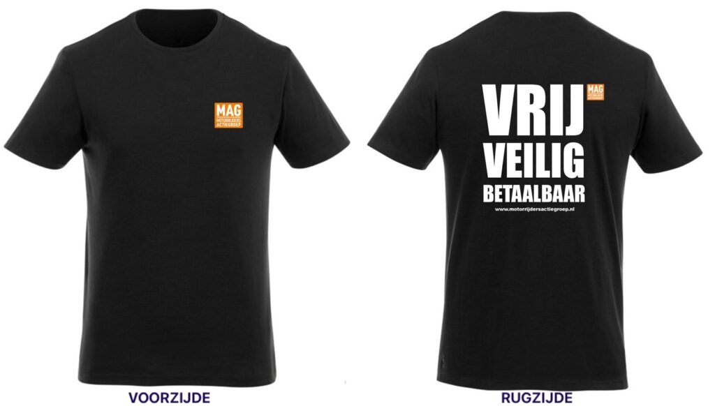 T-shirt VRIJ, VEILIG, BETAALBAAR